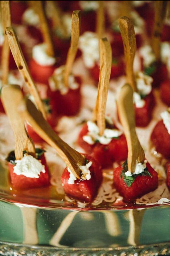 A display of strawberry snacks